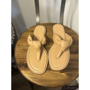 J. Crew Tan Knot Sandals